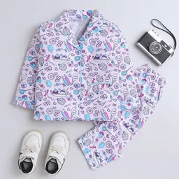 The Magic Wand Boys Printed Pure Cotton Night suit-image-77