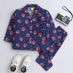 The Magic Wand Boys Graphic Printed Pure CottonNight suit-picture-0