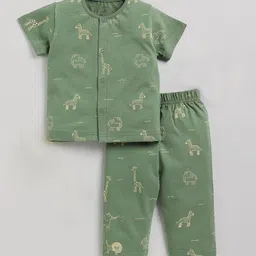 Clt.s Kids Conversational Printed Pure Cotton Night Suit-picture-37