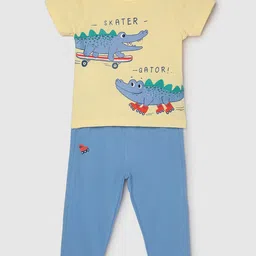 max Boys Graphic Printed Pure Cotton Night suit-image-95