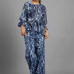 HANDICRAFT PALACE Ethnic Motifs Printed Pure Cotton Night Suit-image-12