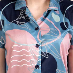 FABINALIV Abstract Printed Night suit image 2