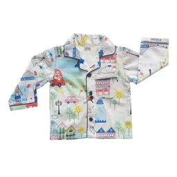 Freesia Array Unisex Kids Printed Night suit image 2