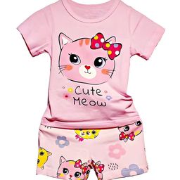 BAESD Kids Cartoon Characters Printed Pure Cotton Night suit-image-6