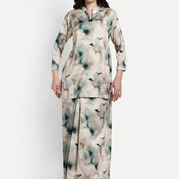 NIGHT FLOSS Abstract Printed Pure Cotton Night Suit-image-63