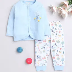 BUMZEE Boys Graphic Printed Pure Cotton Night suit-image-45
