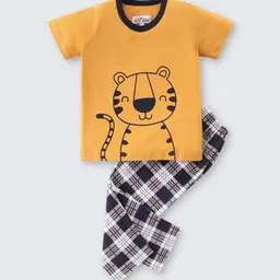 Nite Flite Kids Graphic Printed Pure Cotton Night suit-image-44
