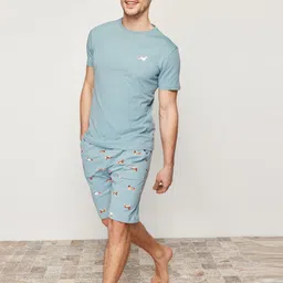Trendyol Pure Cotton Printed Night suit-picture-18