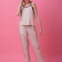 Ezme Studio Women Striped Night suit-image-71