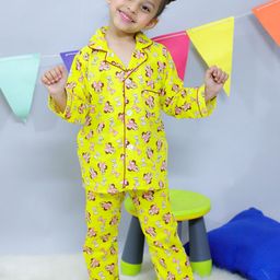 JUNITOS Girls Minnie Mouse Printed Pure Cotton Night suit-image-88