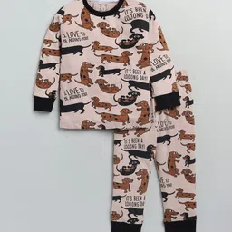 YK Girls Conversational Printed Night suit-image-96