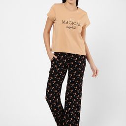 Sweet Dreams Women 2-Pieces Printed T-shirt with Lounge Pants-image-28