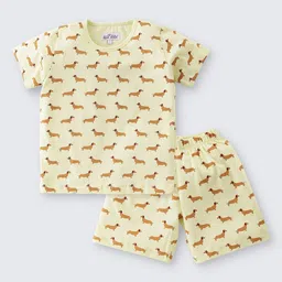 Nite Flite Boys Conversational Printed Pure Cotton Night suit-image-6