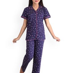 Clothe Funn Girls Conversational Printed Pure Cotton Night Suit-image-46