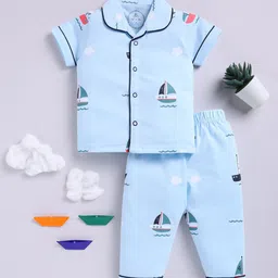 Clt.s Unisex Kids Graphic Printed Pure Cotton Shirt & Pyjamas-picture-36