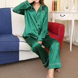 LULU & SKY Lapel Collar Night suit-image-95