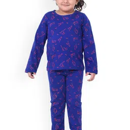 FUNKRAFTS Boys Conversational Printed Pure Cotton Night Suit-18