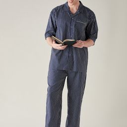 The Kaftan Company Striped Pure Cotton Night Suit-image-45