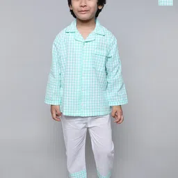 BAESD Kids Checked Shirt With Pyjamas-image-23