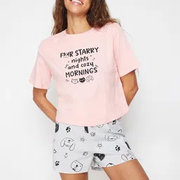 Trendyol Women Printed Night suit-image-33