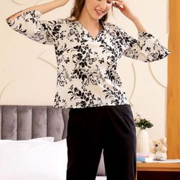 SANSKRUTIHOMES Women Printed Night suit-image-41