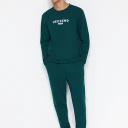 Trendyol Typography Printed Pure Cotton Night suit-picture-43
