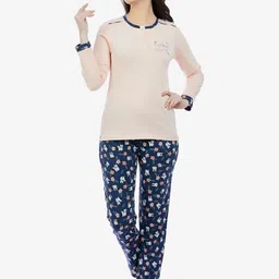 MAYSIXTY Women Peach-Coloured Printed Night suit-image-60