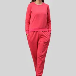 PRETTY LOVING THING Women Fuchsia Pink Solid Night suit-image-98