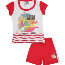 PROTEENS Girls Assorted Printed Pure Cotton Night suit-image-45