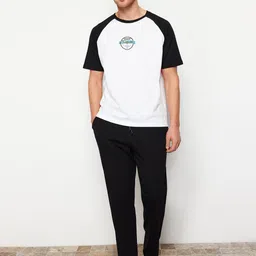 Trendyol Men Colourblocked Pure Cotton Night suit-69