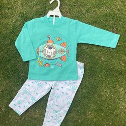 BAESD Kids Graphic Printed Pure Cotton Top With Pyjamas-image-27
