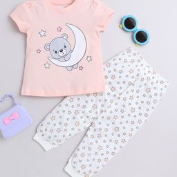 BUMZEE Girls Printed Pure Cotton Night Suit-image-22