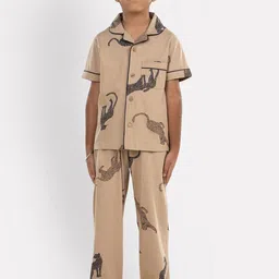 Growing Tree Kids Conversational Printed Pure Cotton Night Suit-picture-45