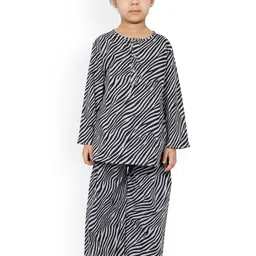 BAESD Girls Animal Printed Pure Cotton Night suit-image-92