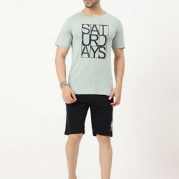 Masculino Latino Typography Printed Pure Cotton Night suit-picture-7