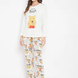 Camey Winnie The Pooh Printed Night suit-image-13