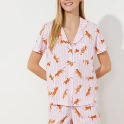 Trendyol Women Printed Night suit-image-41