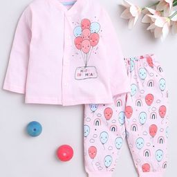 BUMZEE Girls Conversational Printed Night suit-image-100