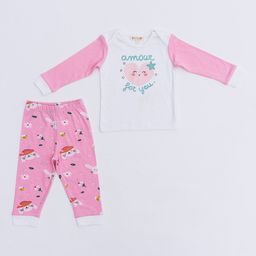 TIDY SLEEP Kids Graphic Printed Pure Cotton Night suit-47