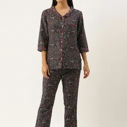 Bannos Swagger Conversational Printed Night Suit-image-48