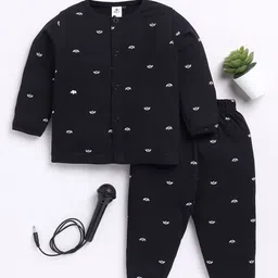 Clt.s Kids Conversational Printed Long Sleeves Pure Cotton Shirt With Pyjamas-image-28