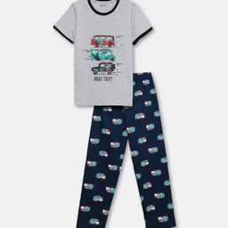 mackly Boys Printed Night suit-image-14