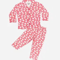 Snugkins Kids Graphic Printed Pure Cotton Shirt With Pyjamas-picture-21