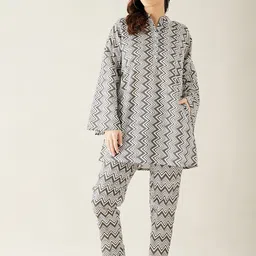 The Kaftan Company Women Printed Pure Cotton Night suit-picture-16