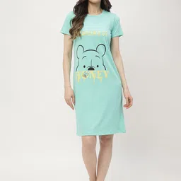 MADAME M SECRET Graphic Printed T-shirt Nightdress-image-16
