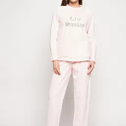 MADAME M SECRET Typography Printed Night suit-image-25