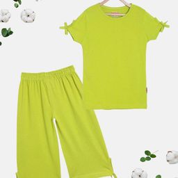 SINI MINI Girls Round Neck Pure Cotton Night Suit-image-91