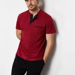Trendyol Men Pure Cotton Night suit-image-14
