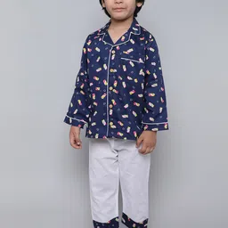 BAESD Boys Printed Shirt With Pyjamas-image-81