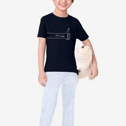 FUNKRAFTS Boys Graphic Printed Pure Cotton Night Suit-image-29